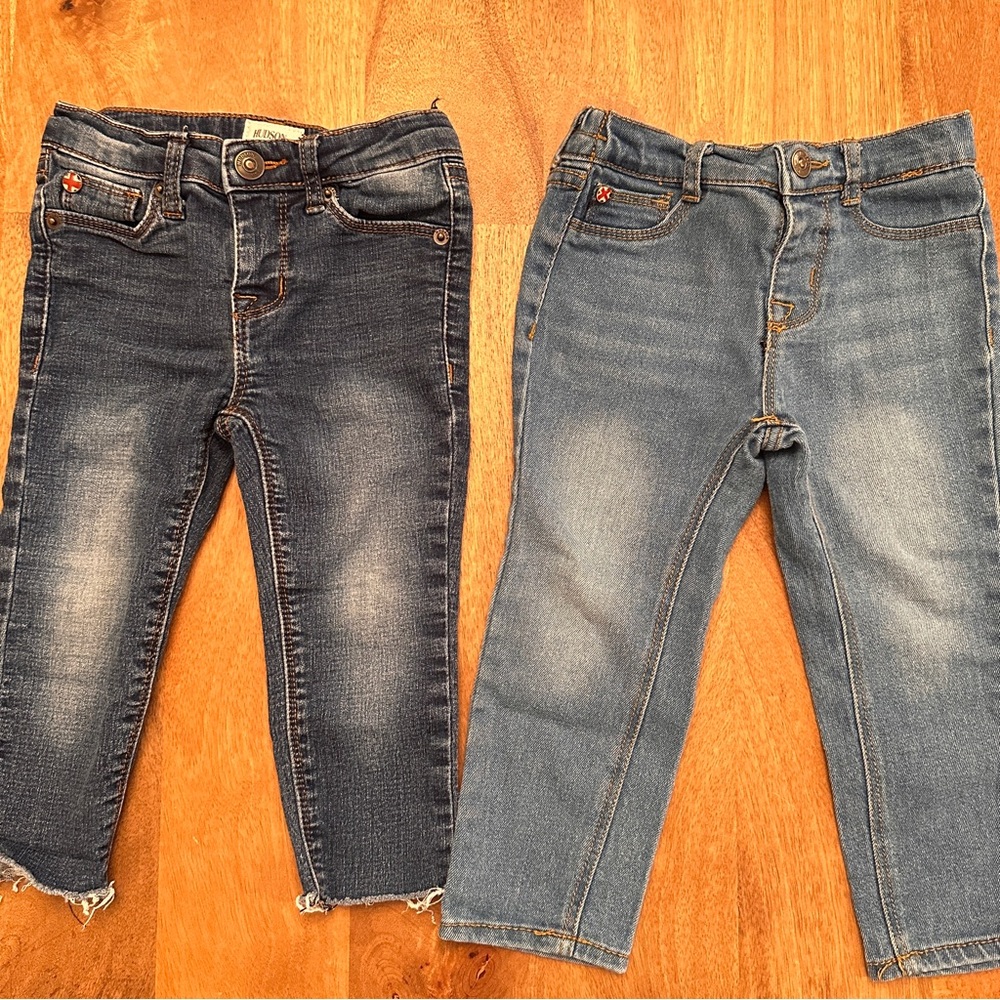 Pair of Hudson toddler jeans (24mo and 2T)
